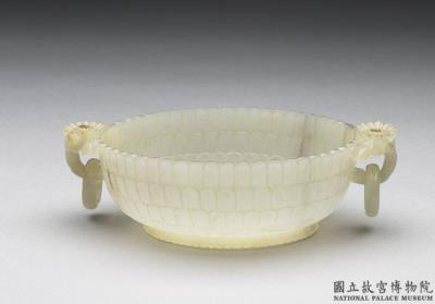 图片[2]-Jade incense burner with floral handles, Qing dynasty (1644-1911)-China Archive